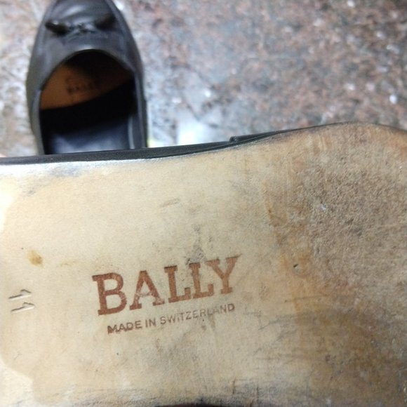 Bally of Switzerland Black Leather Club Tassle Loafers 11D Excellent Condition main image 4